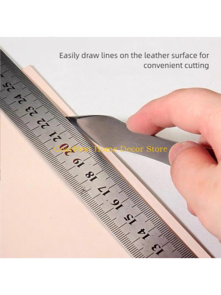Leatherwork Patterns Free - 92MF เครื่องมืองานหนังแบบพกพาพร้อมด้ามจับตามหลักสรีรศาสตร์สำหรับโครงการ DIY