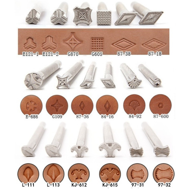 ชุดเครื่องมือปั๊มลายหนังแบบใหม - Leather Stamp Set บทวิจารณ์และราคา