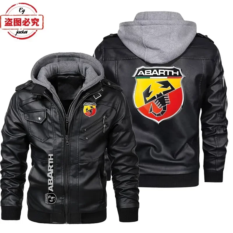 แจ็คเก็ตหนังไซส์ยุโรป โลโก้รถย - Leather Work Jacket With Hood บทวิจารณ์และราคา
