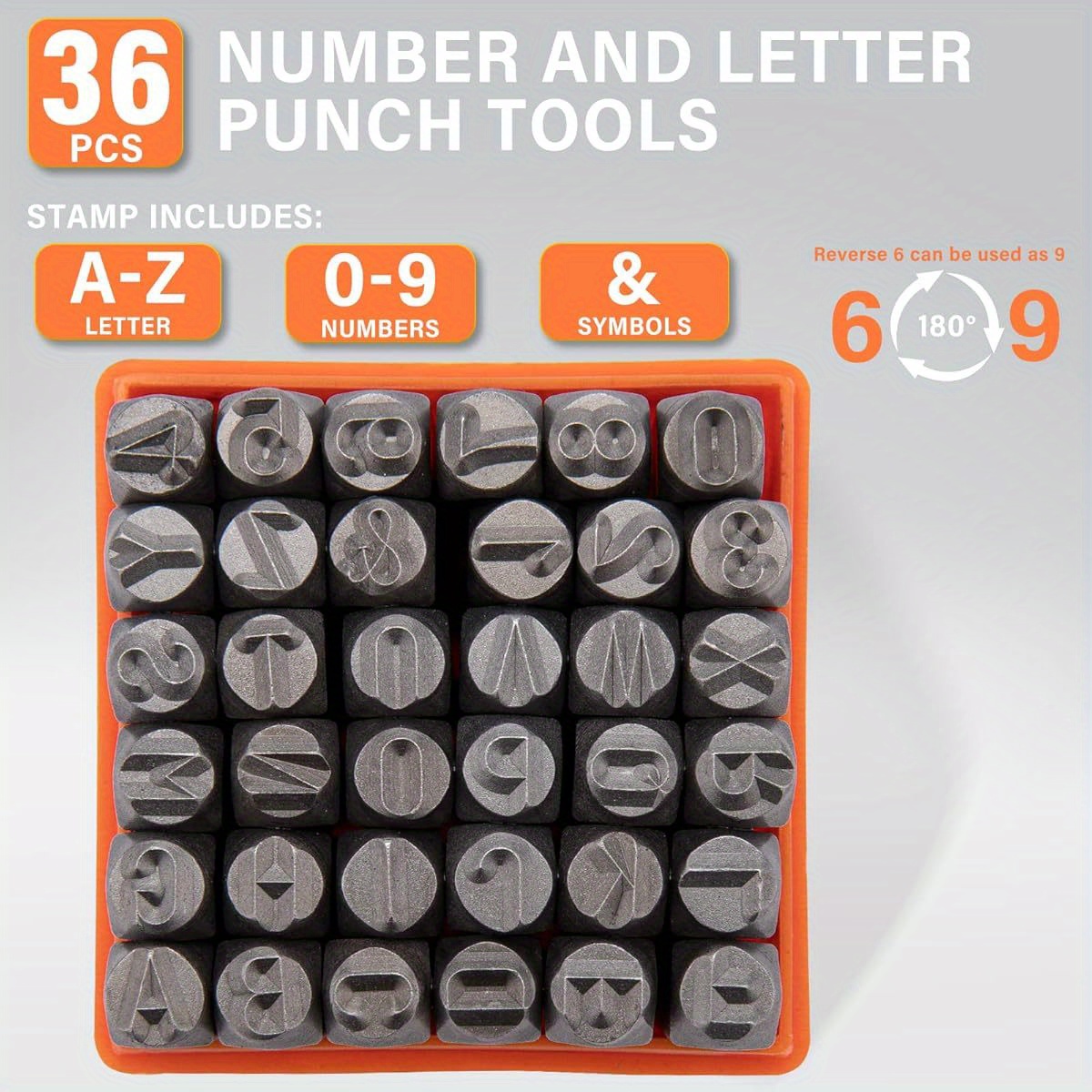 ชุดตัวอักษรโลหะ 36 ชิ้น ขนาด 3 - Leather Stamp Set บทวิจารณ์และราคา