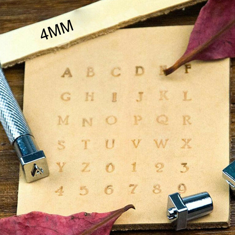ชุดตัวอักษรและตัวเลขสำหรับปั๊ม - Leather Stamp Set บทวิจารณ์และราคา