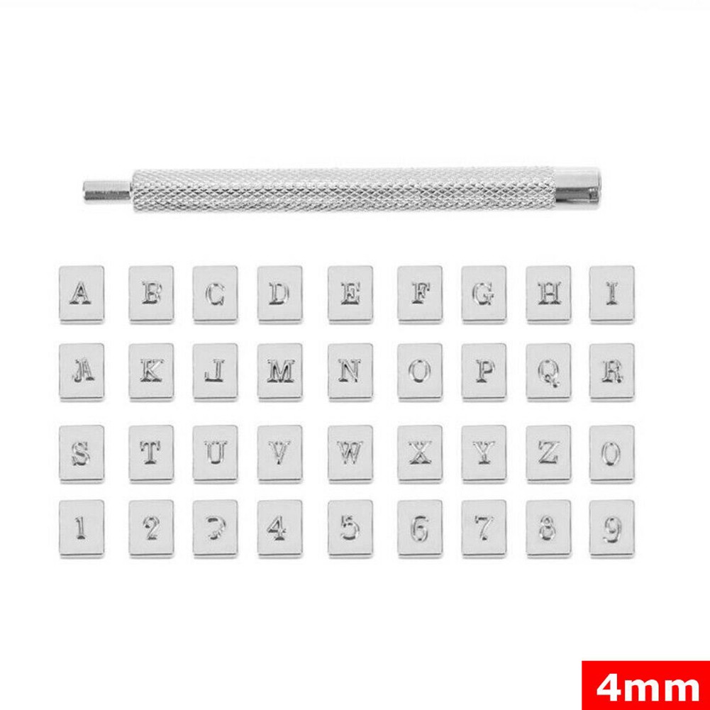 ชุดตัวอักษรและตัวเลขสำหรับปั๊ม - Leather Stamp Set บทวิจารณ์และราคา